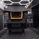 Escapade V4 Pioneer series rooftop tent fully opened with ladder on 4WD